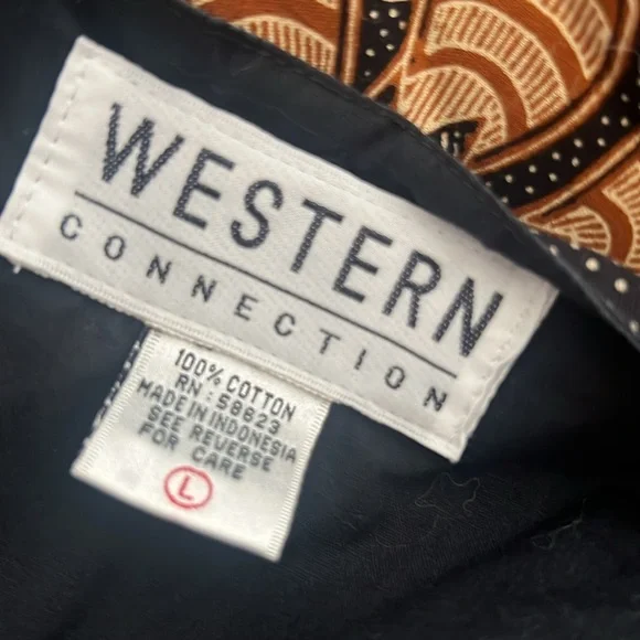 Western Connection Women’s Vintage 100% Cotton Vest Beaded Vest Large - Picture 8 of 12